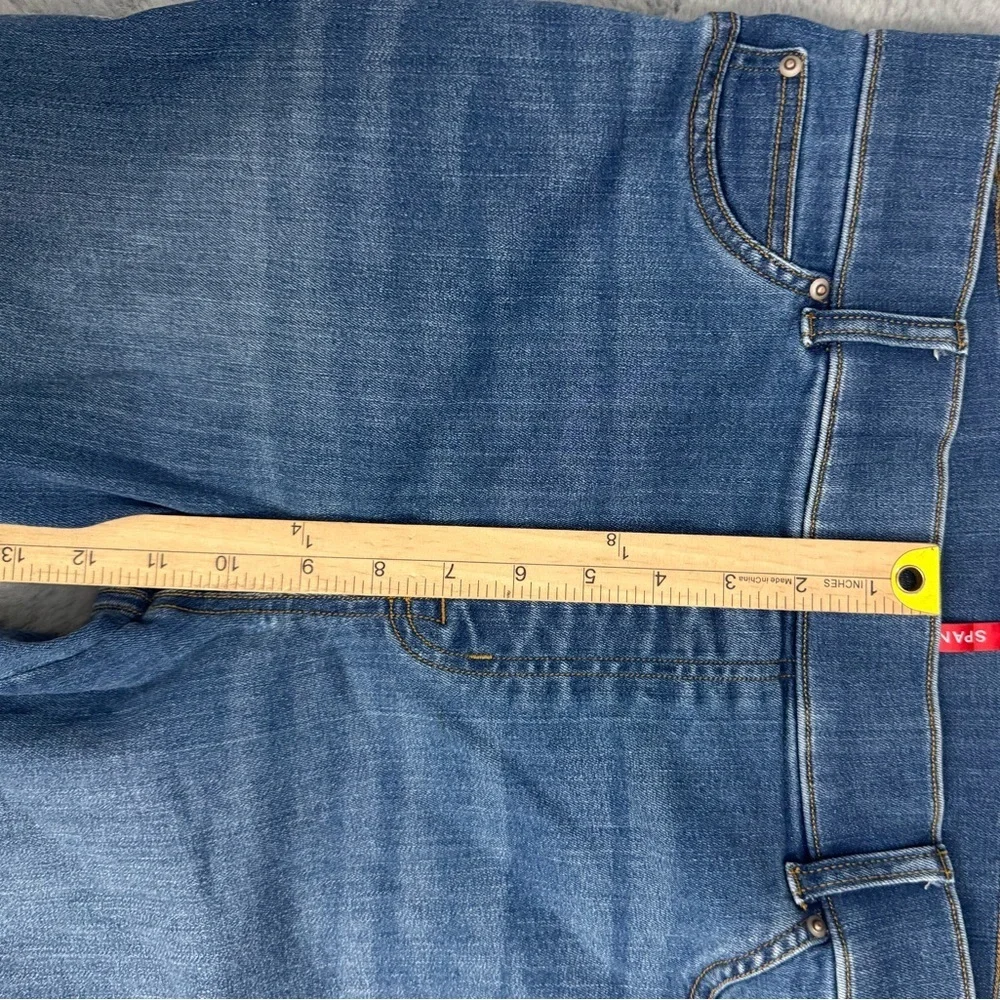 Spanx Flare Leg Jeans Size XL In Vintage Indigo Blue